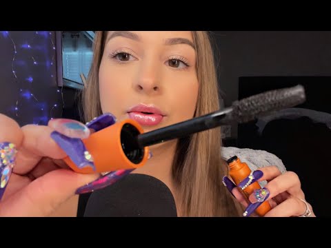 ASMR en español 💖 haciendo tu maquillaje un poco rápido y agresivo ⚡️