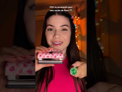 POV: te arrumando para uma sessão de fotos 📸 #asmr #POV #asmrpov #fotos #photography #fotografia