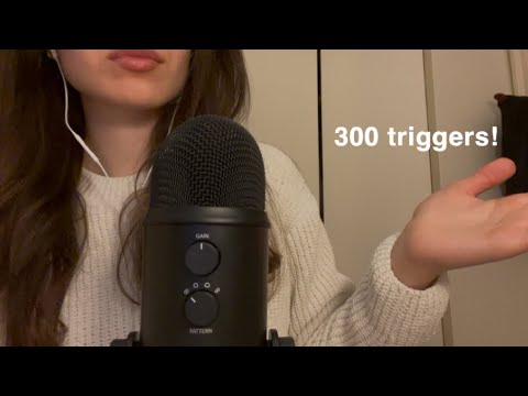 ASMR 300 triggers in 10 minutes 🤍