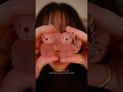 Trying MINI Teddy Bear Lipsticks 👄 🧸 💄 🥹 #asmr