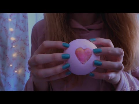 ASMR | 🛀 Bath bomb Scratching and rubbing | NO Talking, relaxing sounds for sleep or study