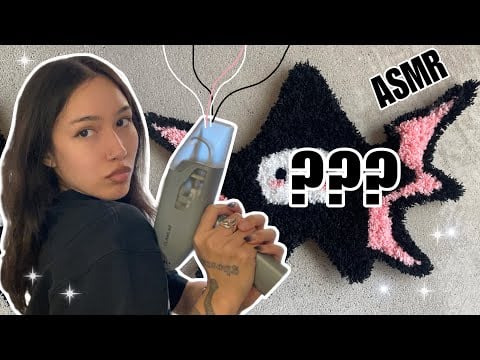 ASMR ☆ TRYING RUG TUFTING FOR THE FIRST TIME 
