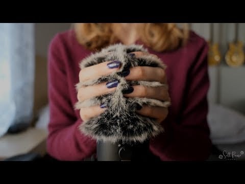 ASMR | fluffy brain massage | pop filter fluffing, scratching and massaging | (NO TALKING)