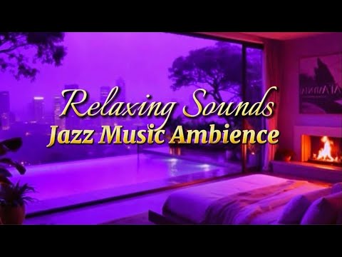 Cozy Rain Fall Sounds and  Relaxing Jazz Music for Sleeping | Relaxing Sounds | Relaxing4u2