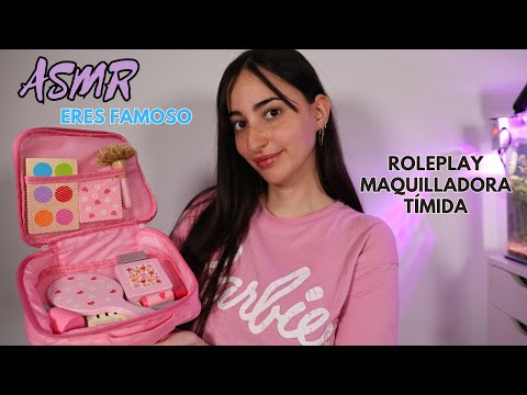 ASMR Roleplay Maquilladora TÍMIDA ✨ Eres Famoso! | Maquillaje de MADERA 💗