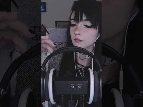 headphone asmr with rain sounds 🌧️ pt. 2 #asmr #asmrshorts