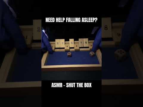 shut the box asmr 😴💤 | asmr soft, inaudible whispers, mouth sounds, tapping & wood sounds 🎲