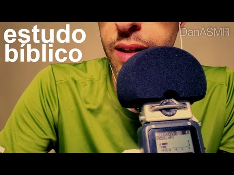 ASMR lendo estudo bíblico sobre medo