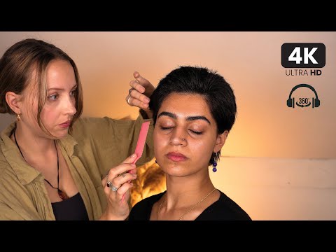 ASMR Perfectly Precise Photoshoot Finishing Touches | hair & make-up fixing for sleep