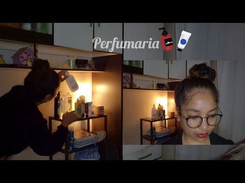 ASMR Perfumaria atende você cliente, com provas de produtos e amostra grátis🧴🌙 (fala suave, tapping)