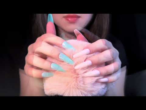 ASMR Deep Brain Massage , Fluffy Mic Scratching , Simulated Scalp Massage , Relaxing , Sleepy