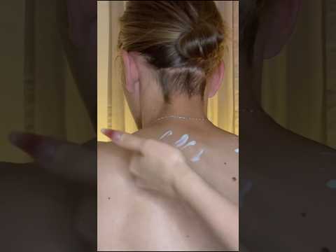 ASMR Relaxing Female Touch 💆 Back & Neck Cream Massage for Sleep #notalkingasmr #massage