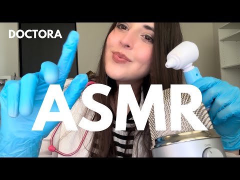 ASMR 🤍 DOCTORA TE CURA 🩺🥼 ROLEPLAY MÉDICO