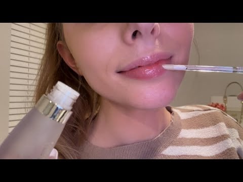 ASMR Lipgloss Application on You & Me ✨💗💫