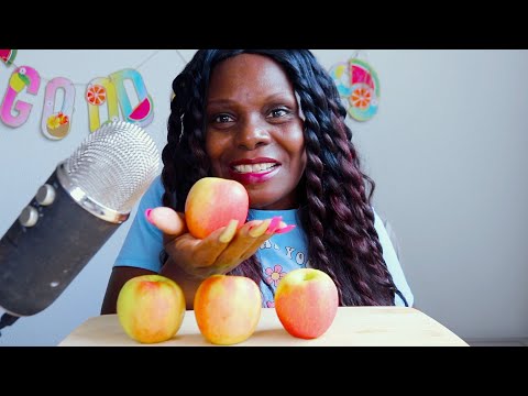 MINI APPLES ASMR EATING SOUNDS