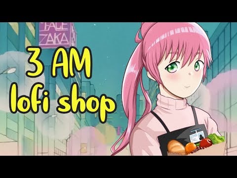 ASMR Roleplay - You flirt with Bakadere Clerk Girl at 3AM lo-fi shop (Strangers to ???, Wholesome)