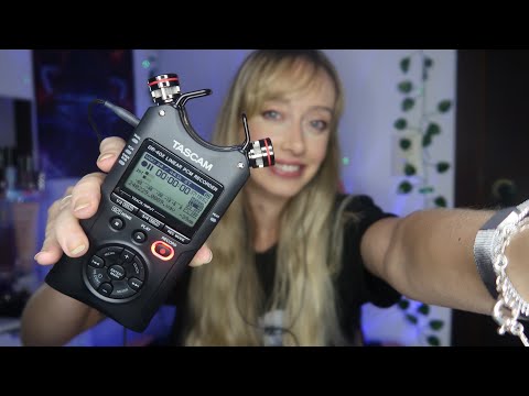 ASMR - UNBOXING do novo microfone/gravador do canal TASCAM DR - X40