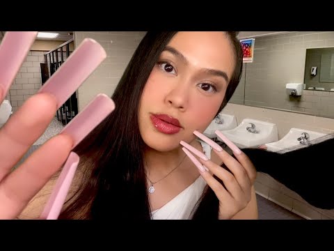 ASMR Girl Who’s A “Cosmetologist” Braids & Plays W/ Your Hair + Camera & Face Touching In School BR