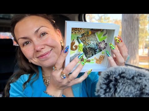 asmr/ showing you my new NOSTALGIC TOY art💚🐯💿