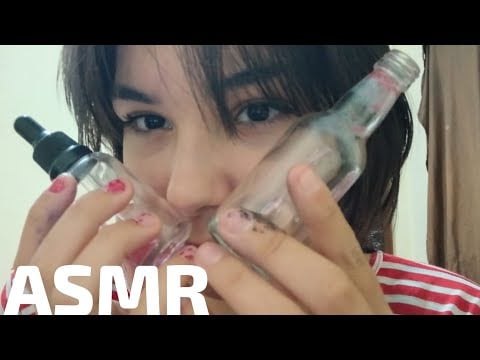 ASMR Sons Relaxantes: Rímel, Luvas, Conta-Gotas & Vidros 🎧✨ (NO TALKING)