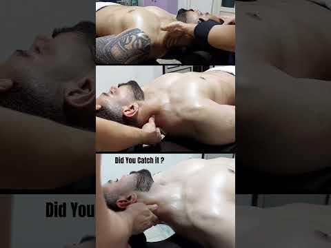 Twitching Moment in the Neck Massage #shorts