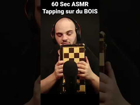60 Sec ASMR - Tapping sur du Bois  #asmr
