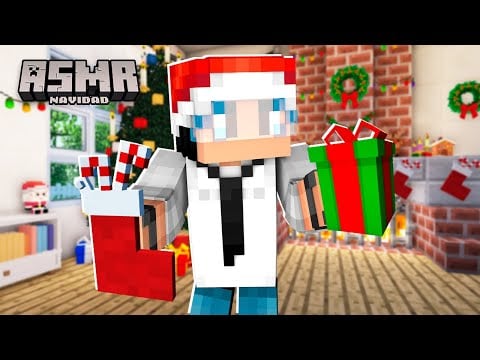 ASMR OBJETOS NAVIDEÑOS en Minecraft