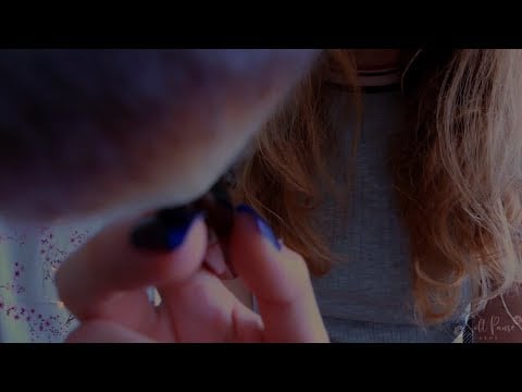 ASMR | Dark Face Brushing (with sounds) and swoop, brush, shh, whoosh Trigger Words 😴| Requested