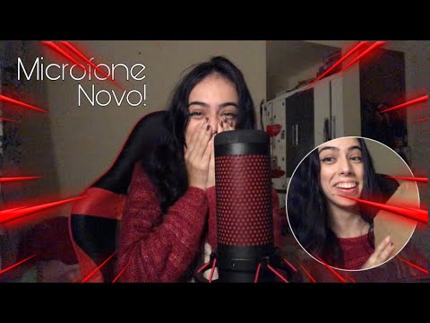 ASMR- UNBOXING DO MICROFONE NOVO!