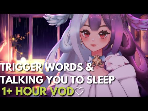 ASMR Trigger words and talking you to sleep! (Binaural) (3DIO)