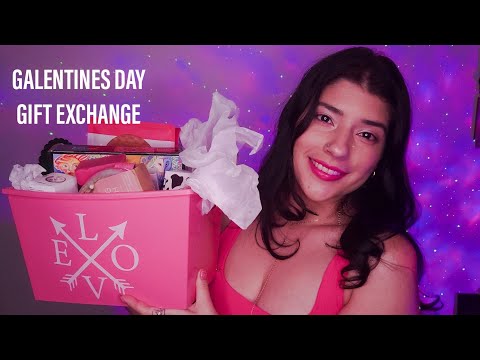 ASMR ❤️ GALENTINES DAY GIFT EXCHANGE FROM @explaurenasmr