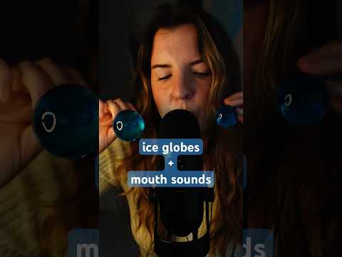 mouth sounds monday: water globes 💦💧 #asmr #watertriggers #mouthsounds h