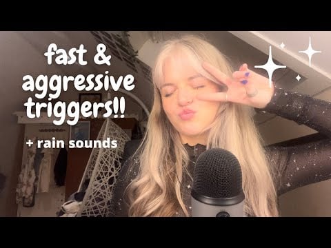 asmr | fast and aggressive random triggers + rambling!!