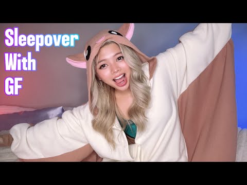 ASMR | Sleepover With Gf (roleplay, personal attention)