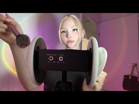 ASMR Brushing your ears 🙊