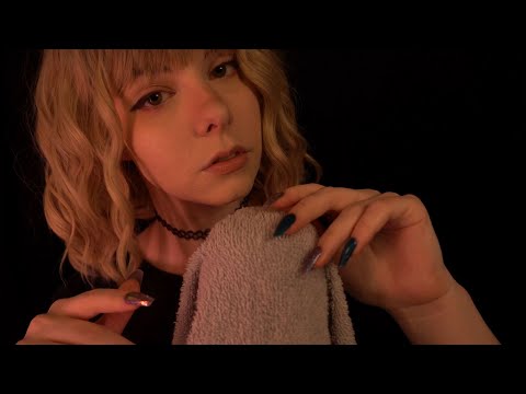 ASMR | 3 hours - Ocean Ambience towel sounds for Sleep - campfire, waves, wind, no talking