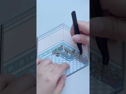 Let’s build an ice cream store #asmr #craftasmr #sticker ￼#asmrnotalking