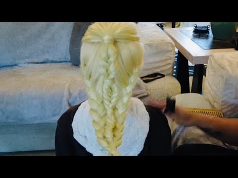 ASMR Daenerys Targaryen Braid Hairstyling Perfectionist ~ Hair fixing Hair Play & Finishing Touches
