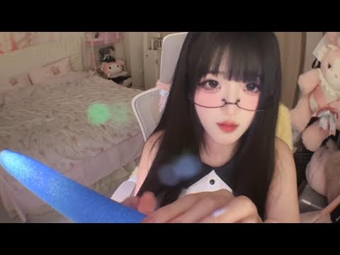 Cute Girl Stroking Microphone for ASMR | Ultimate Relaxation Sounds