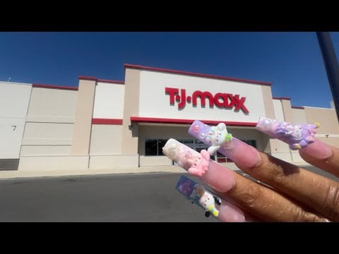 PUBLIC ASMR IN TJMAXX | Lofi, Whispering, Camera Tapping and More!  🧸🤍🎀