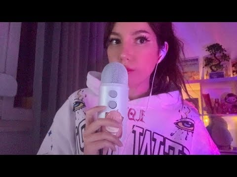 ASMR Rambling in Spanish (close up, clicky whispers)