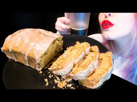 ASMR: Super Fluffy Lemon Cake w/ Crispy Icing Crust ~ Relaxing Eating Sounds [No Talking|V] 😻