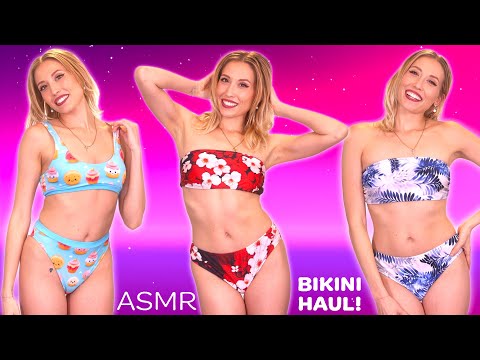 😍🌙  ASMR Ashley’s Binaural Bikini Experience 👙 | 3Dio Ear Rub & Stunning B-Roll