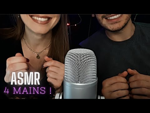 ASMR - Bruits à 4 MAINS pour vous faire FRISSONNER 🥱​💤 - Loud Hand Sounds