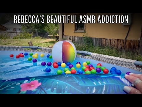 Swimming Pool Day ASMR! (No talking version) Getting in the water to play!