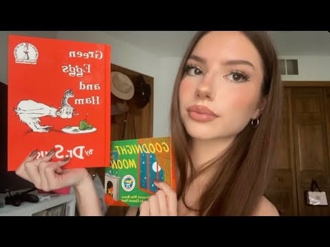 asmr reading you bedtime stories 😴