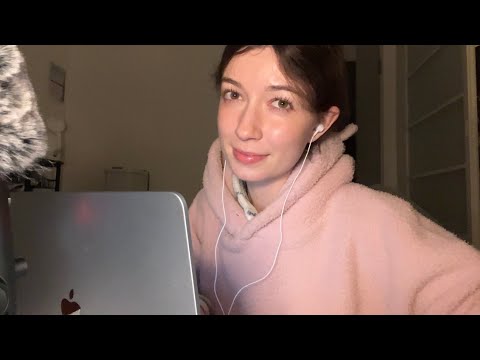 ASMR asking difficult questions (typing sounds)