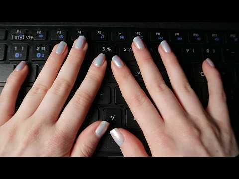 [ASMR] Fake typing on a cheap keyboard (fast but gentle, no talking)
