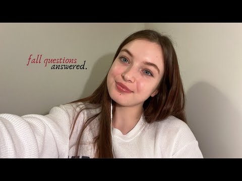 ASMR fall tag q&a 🍂🐻