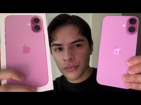 ASMR unboxing iPhone 16 Plus Pink